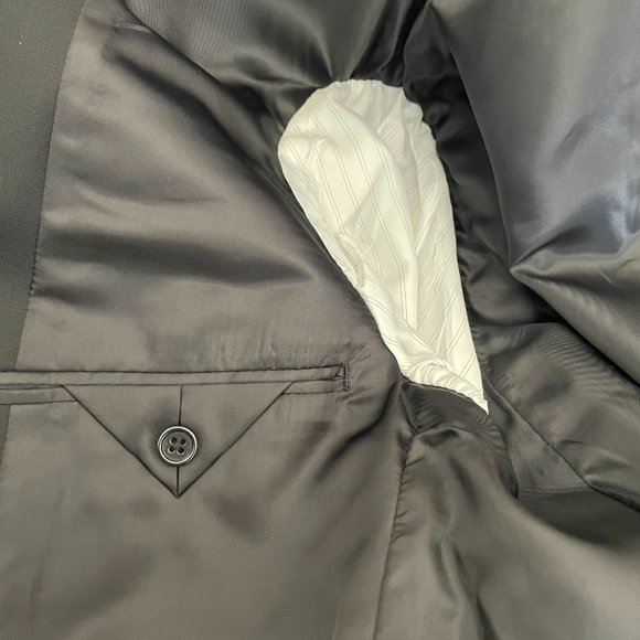 Lauren Ralph Lauren 2 Button Blazer Suit Jacket Sport Coat Men’s 38R Black Wool - Picture 9 of 14